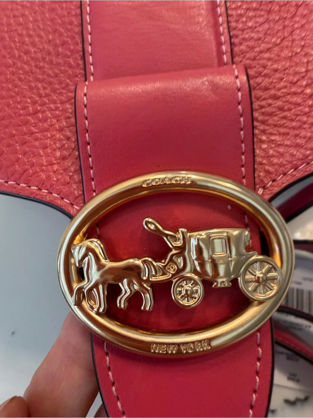 ❤️ Beautiful Red Coach Leather Bag ❤️